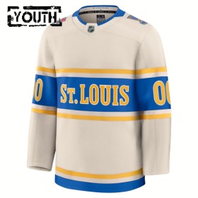 St. Louis Blues Fanatics Premium NHL Custom 2024-25 Winter Classic Weiss Trikot - Kinder